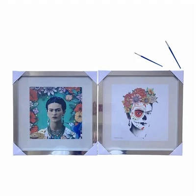 মাল্টিকালার ক্যানভাস পেইন্টিং ফ্রেম